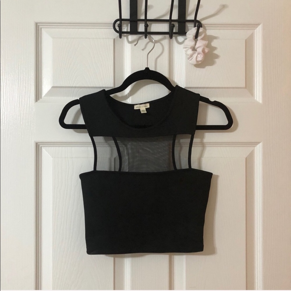 Urban outfitters crop top mesh
